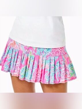 Lilly Pulitzer UPF 50 Luxletic Taye Skort - Size L - Prosecco Pink Seaing Things